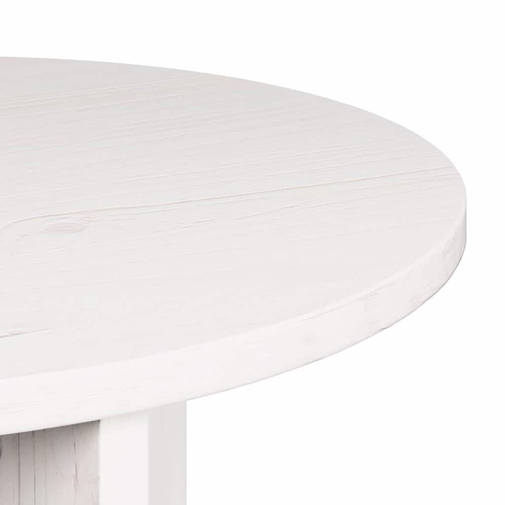 vidaXL Couchtisch 2 pcs Weiß Massivholz Kiefer