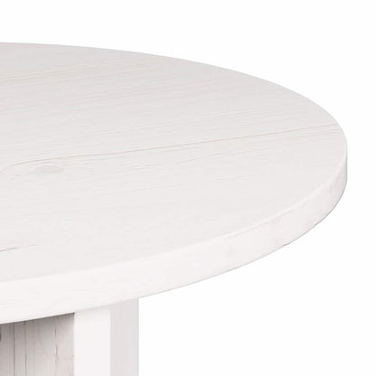vidaXL Couchtisch 2 pcs Weiß Massivholz Kiefer