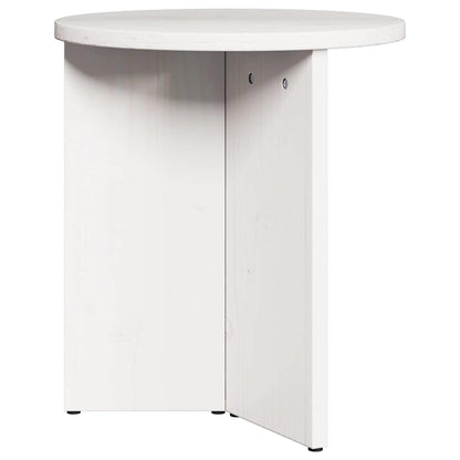 vidaXL Couchtisch 2 pcs Weiß Massivholz Kiefer