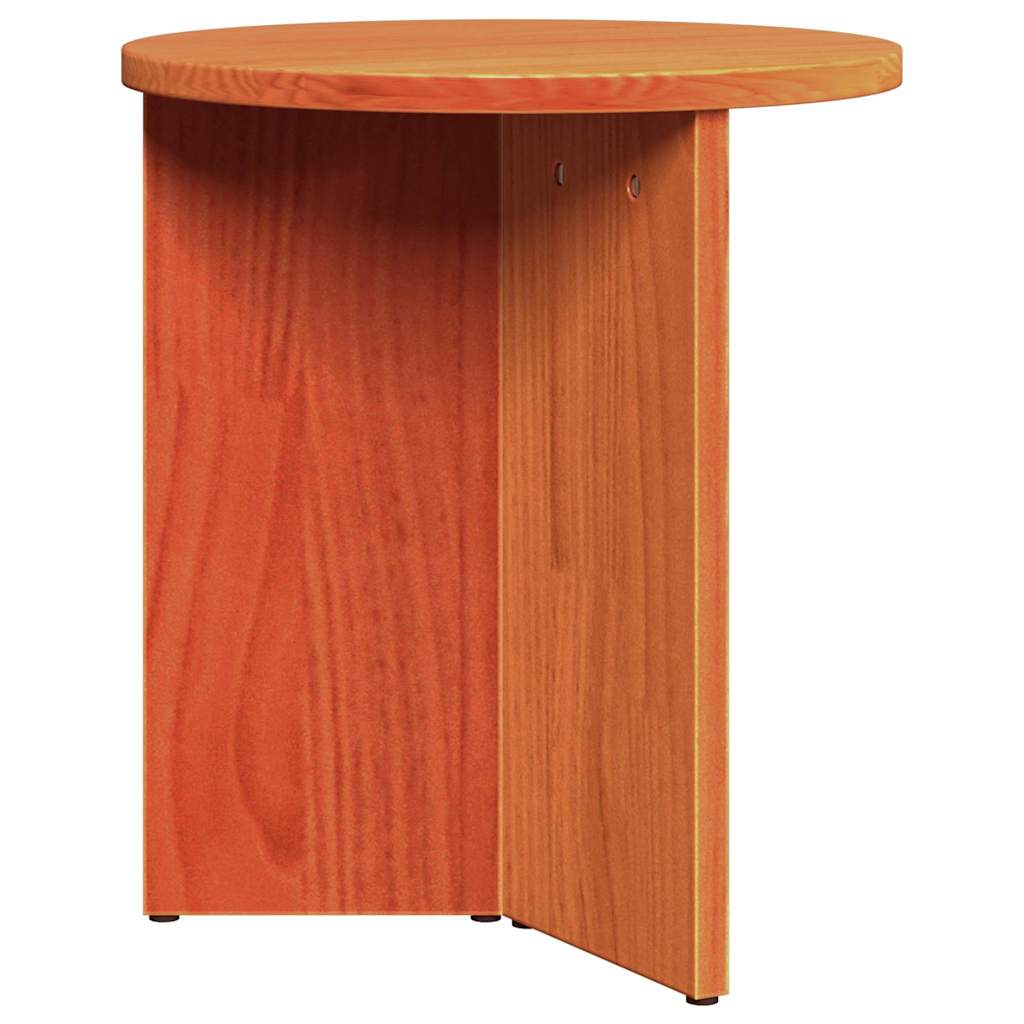 vidaXL Couchtisch 2 pcs Wachsbraun Massivholz Kiefer