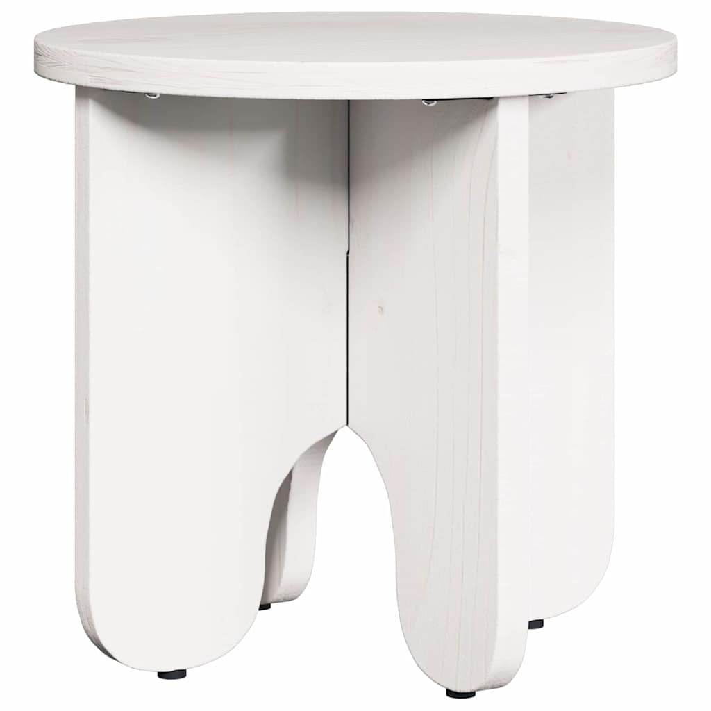 vidaXL Couchtisch 2 pcs Weiß Massivholz Kiefer