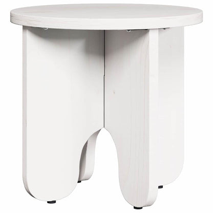 vidaXL Couchtisch 2 pcs Weiß Massivholz Kiefer