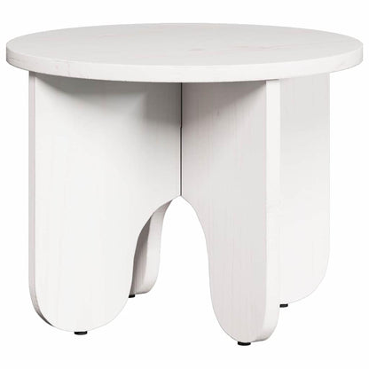 vidaXL Couchtisch 2 pcs Weiß Massivholz Kiefer