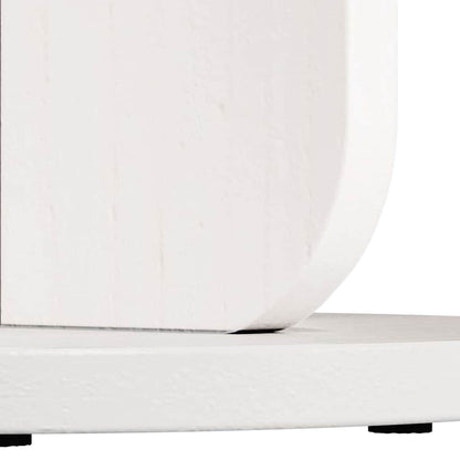 vidaXL Couchtisch Weiß 39,5 x 39,5 x 53,5 cm Massivholz Kiefer