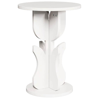 vidaXL Couchtisch Weiß 39,5 x 39,5 x 53,5 cm Massivholz Kiefer