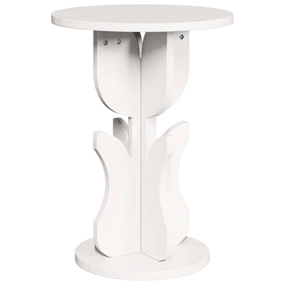 vidaXL Couchtisch Weiß 39,5 x 39,5 x 53,5 cm Massivholz Kiefer