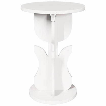 vidaXL Couchtisch Weiß 39,5 x 39,5 x 53,5 cm Massivholz Kiefer