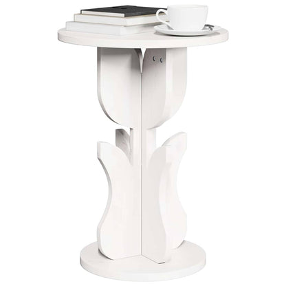 vidaXL Couchtisch Weiß 39,5 x 39,5 x 53,5 cm Massivholz Kiefer