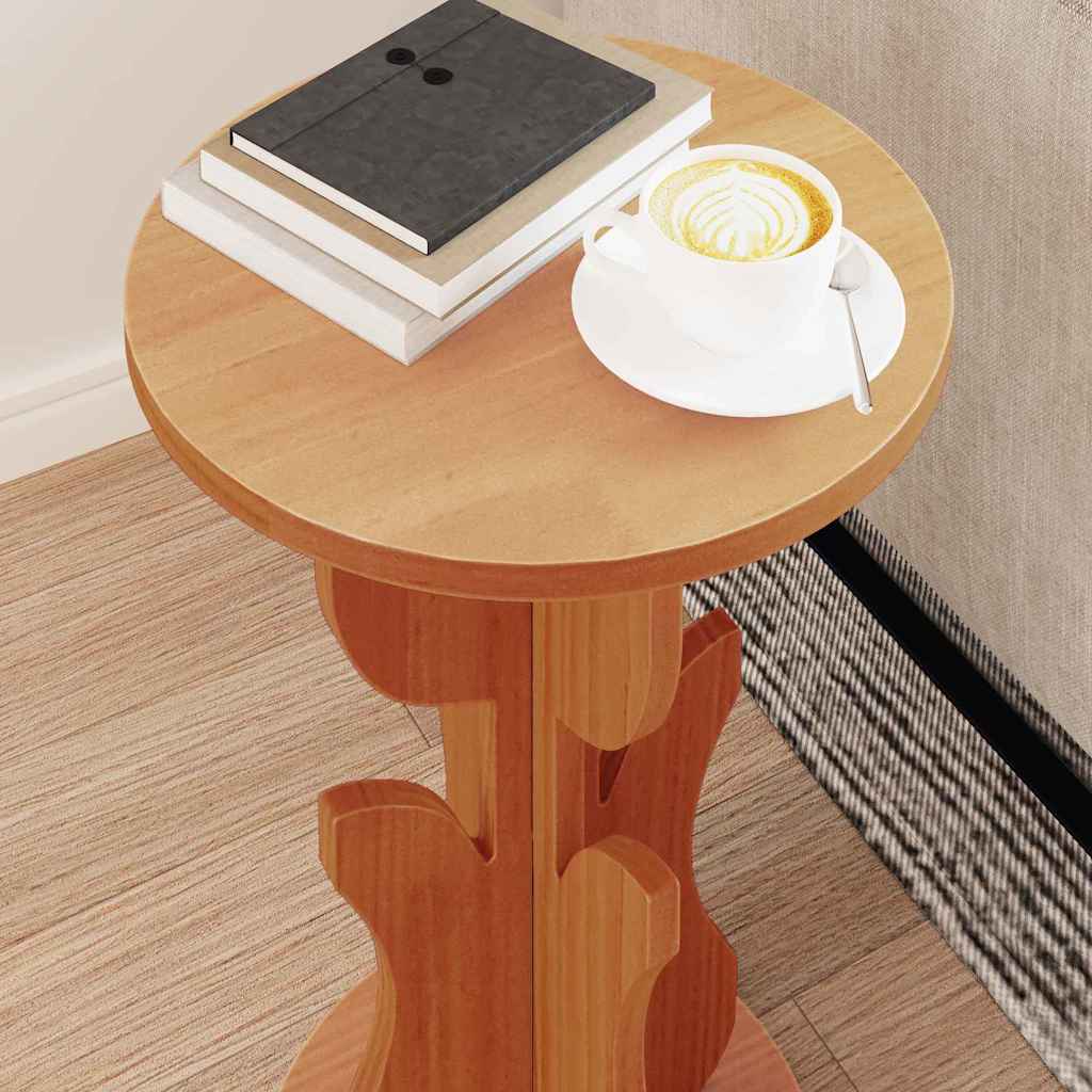 vidaXL Couchtisch Wachsbraun 39,5 x 39,5 x 53,5 cm Massivholz Kiefer