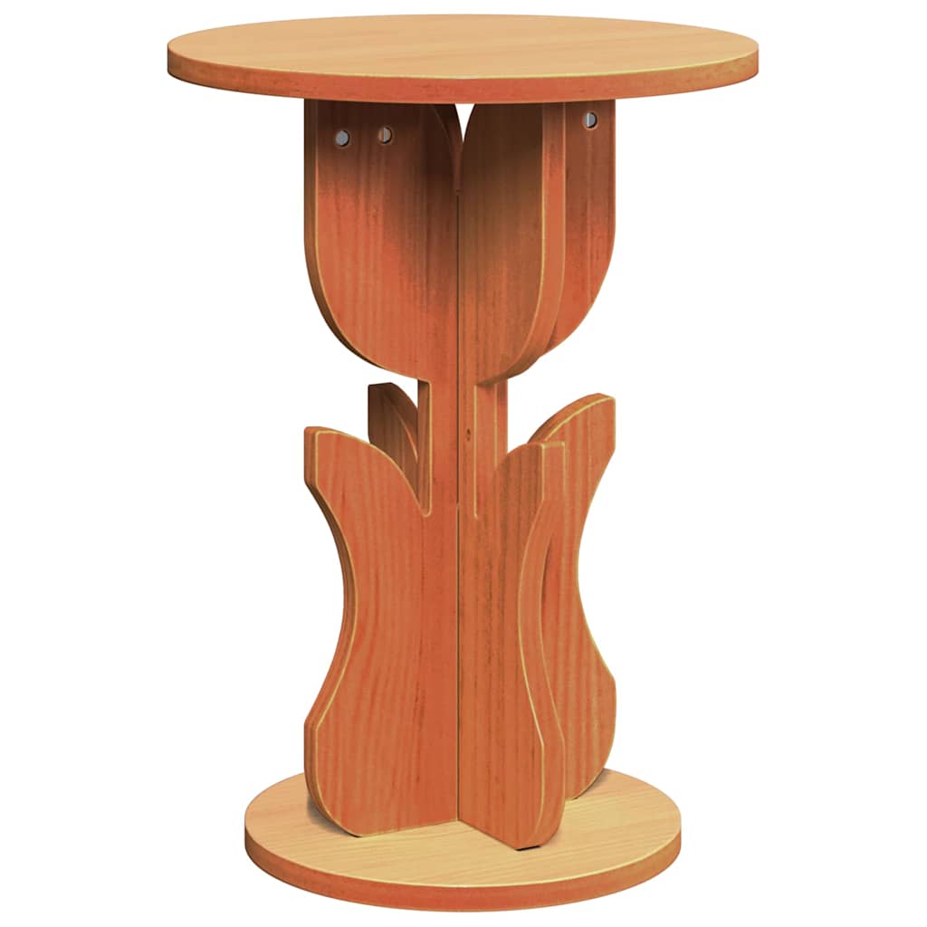 vidaXL Couchtisch Wachsbraun 39,5 x 39,5 x 53,5 cm Massivholz Kiefer