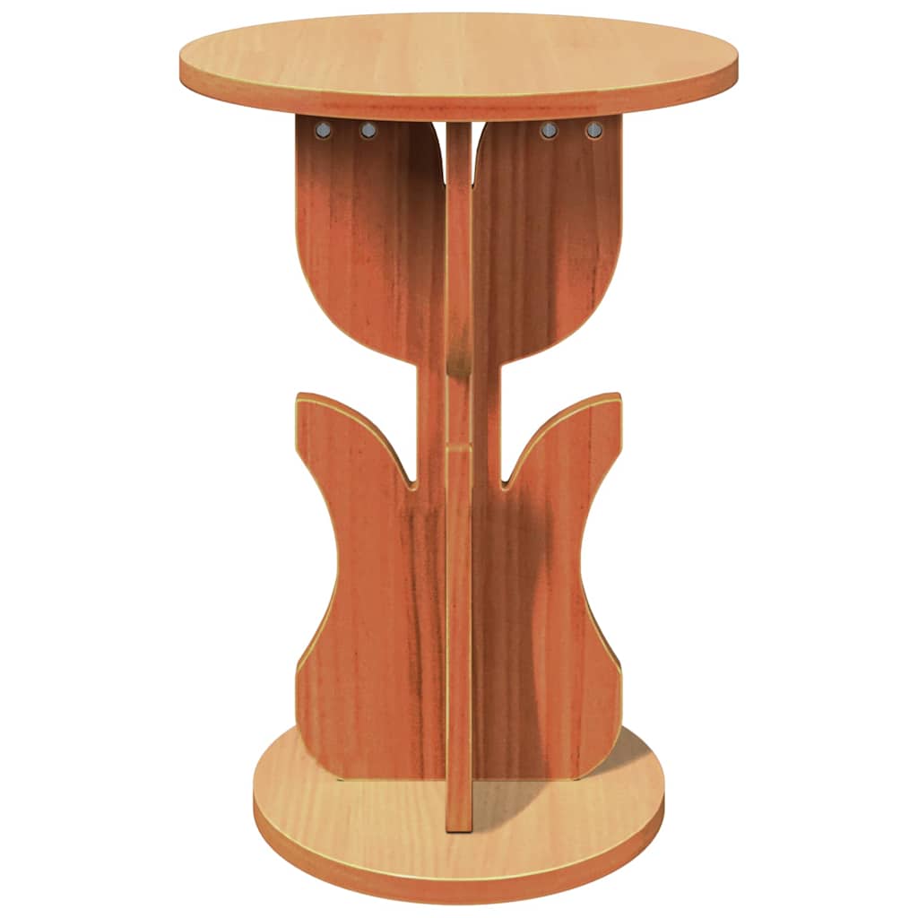 vidaXL Couchtisch Wachsbraun 39,5 x 39,5 x 53,5 cm Massivholz Kiefer