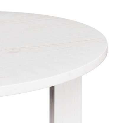 vidaXL Couchtisch 2 pcs Weiß Massivholz Kiefer