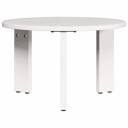 vidaXL Couchtisch 2 pcs Weiß Massivholz Kiefer