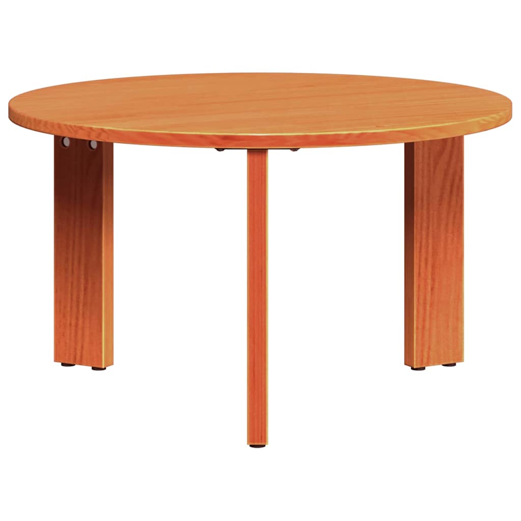 vidaXL Couchtisch 2 pcs Wachsbraun Massivholz Kiefer