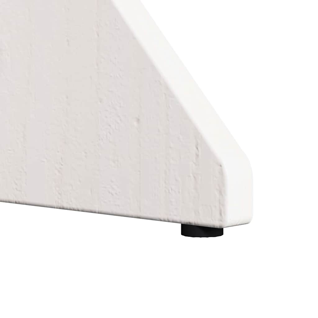 vidaXL Couchtisch 2 pcs Weiß Massivholz Kiefer