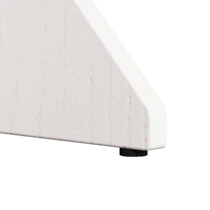 vidaXL Couchtisch 2 pcs Weiß Massivholz Kiefer
