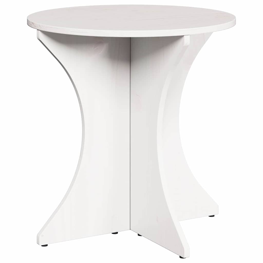 vidaXL Couchtisch 2 pcs Weiß Massivholz Kiefer