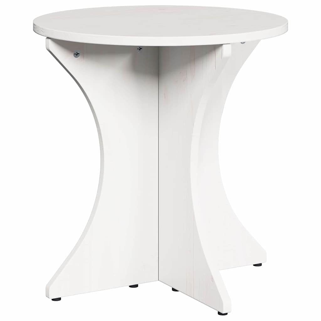 vidaXL Couchtisch 2 pcs Weiß Massivholz Kiefer