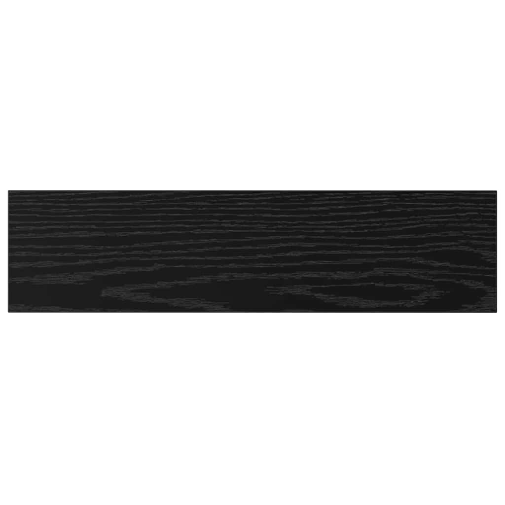 vidaXL Regalbrett 4 pcs Schwarz 40 x 10 x 1,5 cm Holzwerkstoff