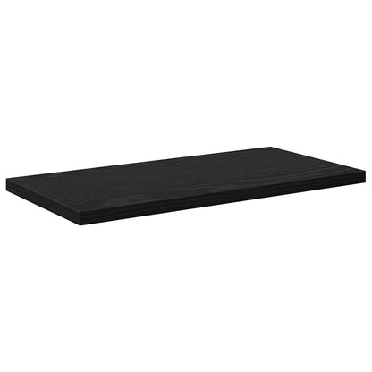 vidaXL Regalbrett 4 pcs Schwarz 40 x 20 x 1,5 cm Holzwerkstoff