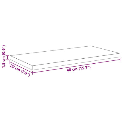 vidaXL Regalbrett 4 pcs Schwarz 40 x 20 x 1,5 cm Holzwerkstoff