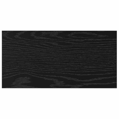 vidaXL Regalbrett 4 pcs Schwarz 40 x 20 x 1,5 cm Holzwerkstoff
