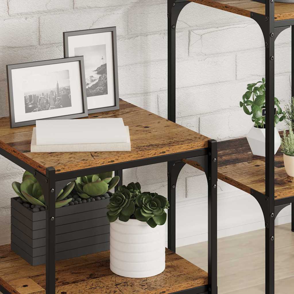 vidaXL Regalbrett 4 pcs Braun 40 x 40 x 1,5 cm Holzwerkstoff