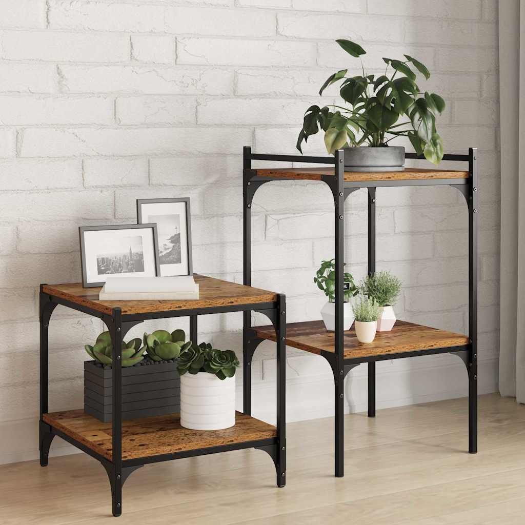 vidaXL Regalbrett 4 pcs Braun 40 x 40 x 1,5 cm Holzwerkstoff