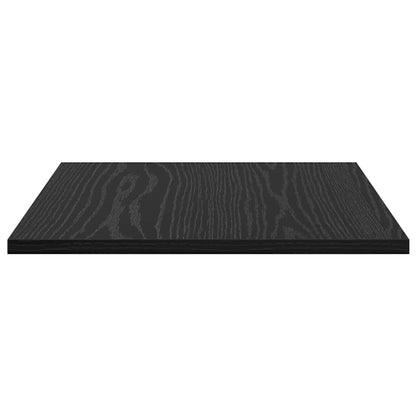 vidaXL Regalbrett 4 pcs Schwarz 40 x 40 x 1,5 cm Holzwerkstoff