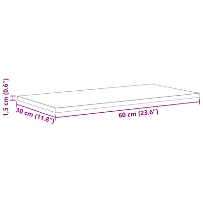 vidaXL Regalbrett 4 pcs Schwarz 60 x 30 x 1,5 cm Holzwerkstoff
