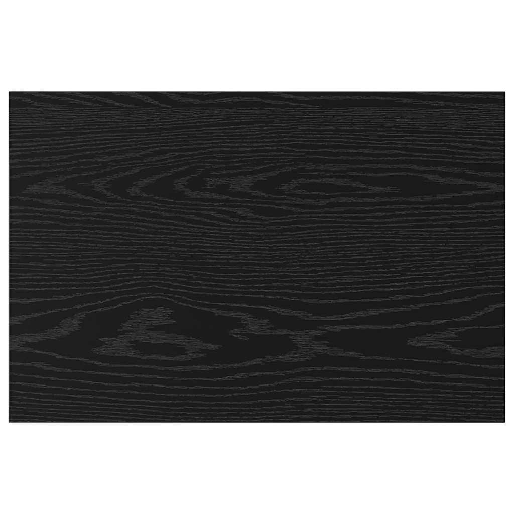 vidaXL Regalbrett 4 pcs Schwarz 60 x 40 x 1,5 cm Holzwerkstoff