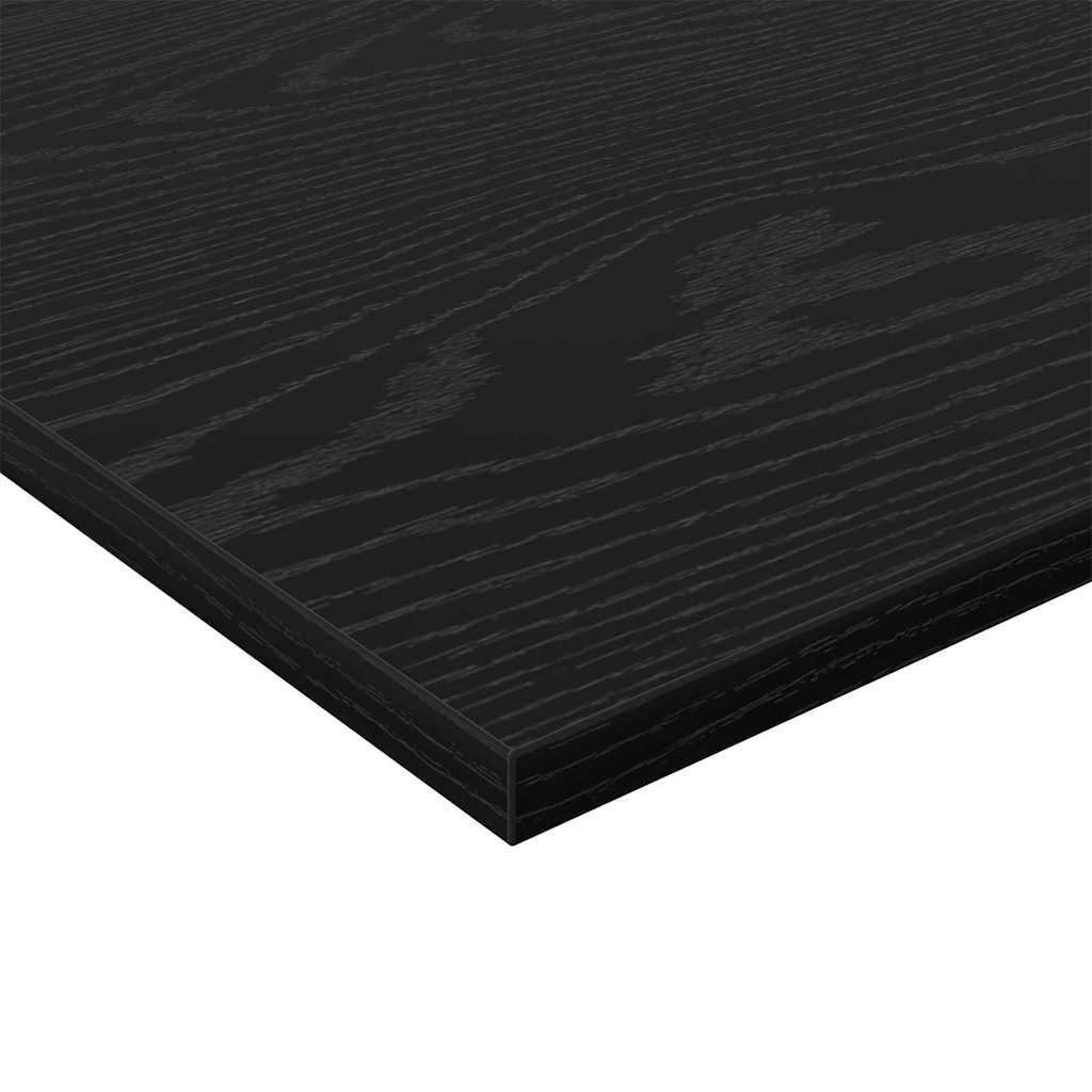 vidaXL Regalbrett 4 pcs Schwarz 80 x 20 x 1,5 cm Holzwerkstoff