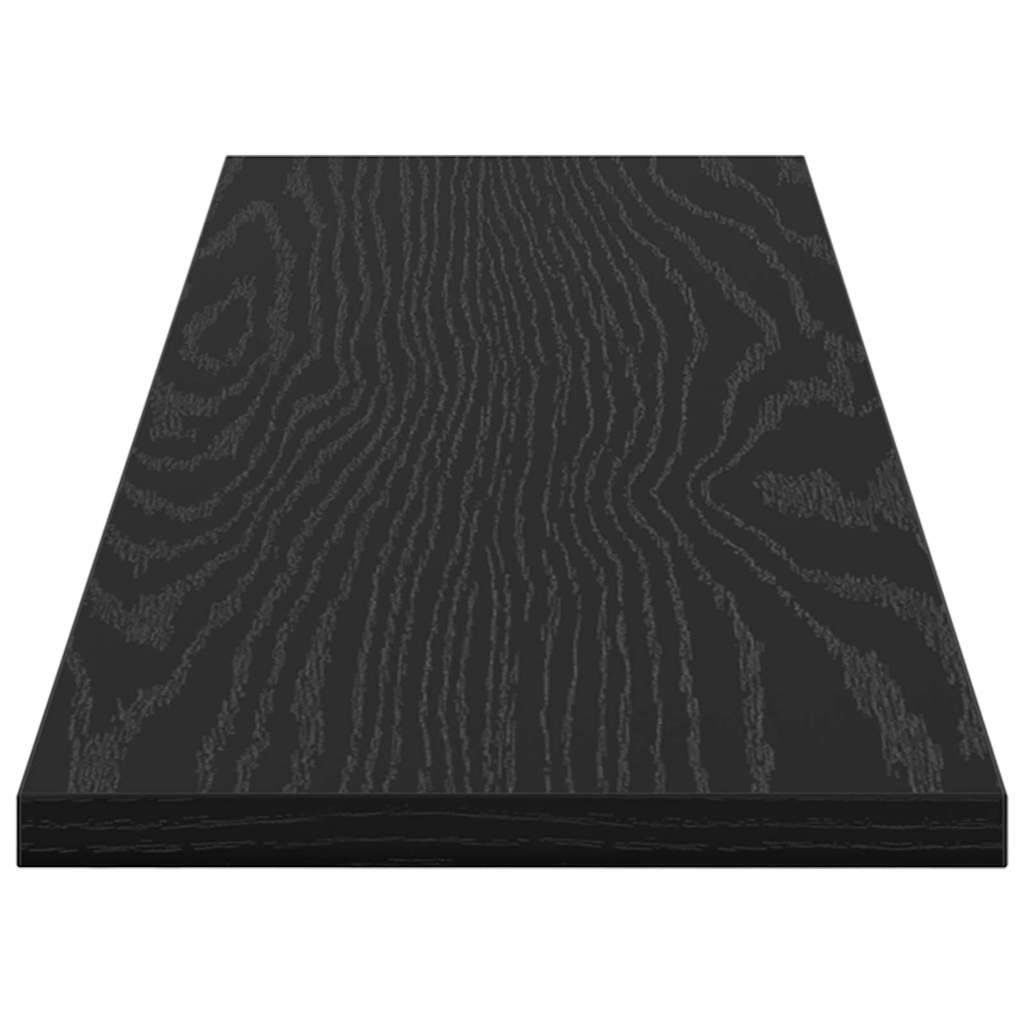 vidaXL Regalbrett 4 pcs Schwarz 80 x 20 x 1,5 cm Holzwerkstoff