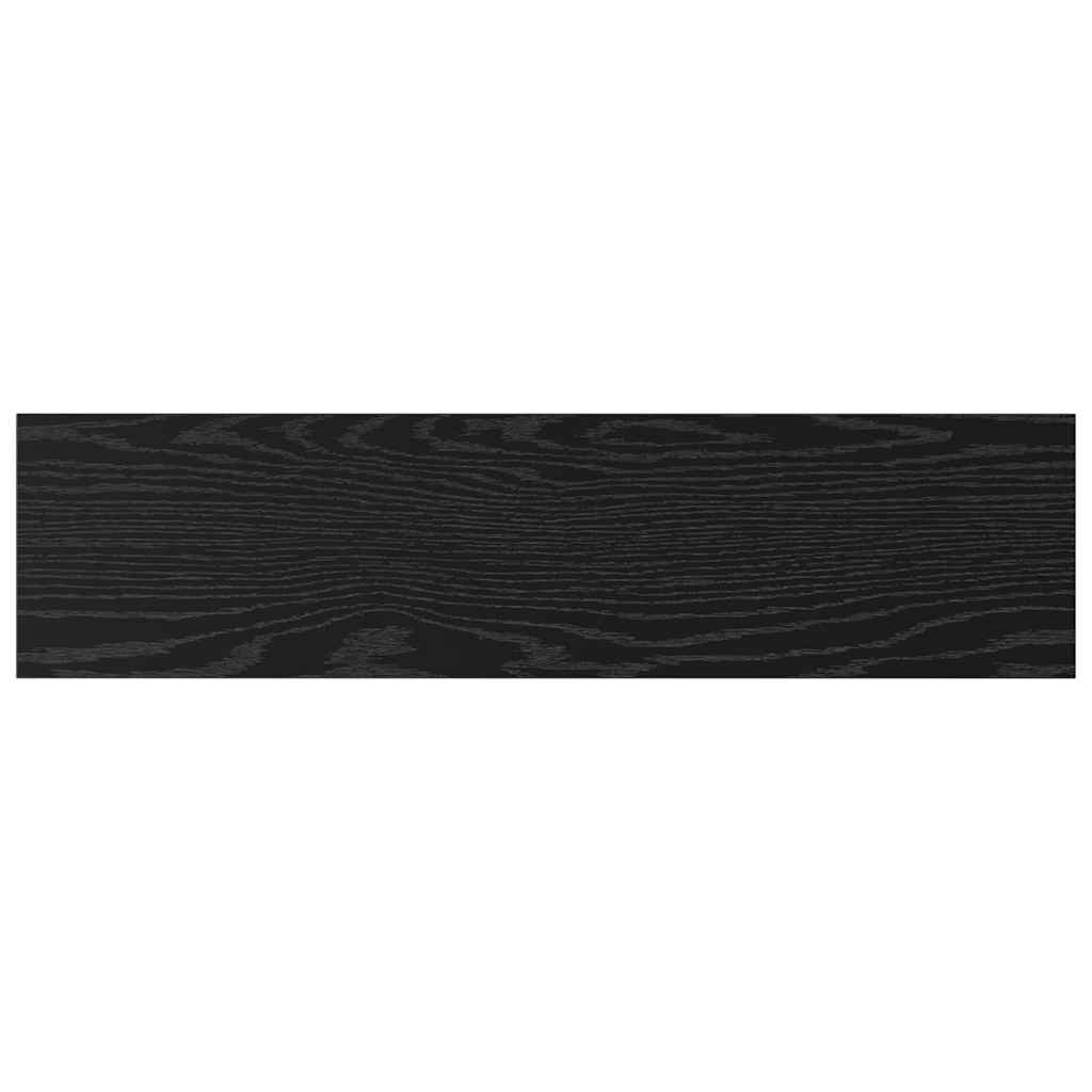 vidaXL Regalbrett 4 pcs Schwarz 80 x 20 x 1,5 cm Holzwerkstoff