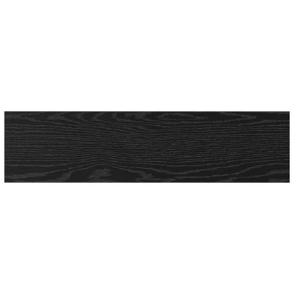 vidaXL Regalbrett 4 pcs Schwarz 80 x 20 x 1,5 cm Holzwerkstoff