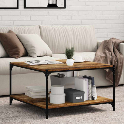 vidaXL Étagère murale 4 pcs Marron 80 x 40 x 1,5 cm Bois d'ingénierie
