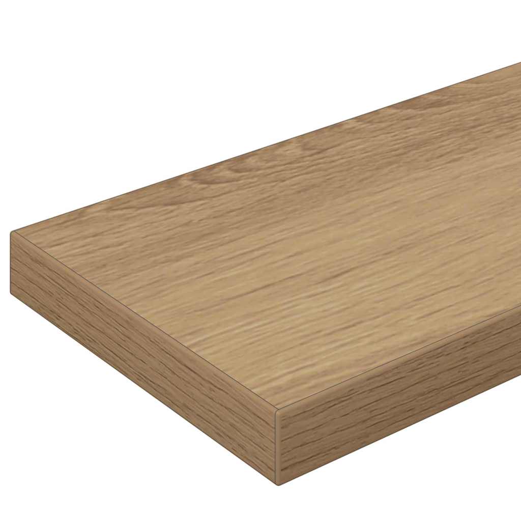 vidaXL Étagères murales 4 pcs Marron 100 x 10 x 1,5 cm Bois d'ingénierie