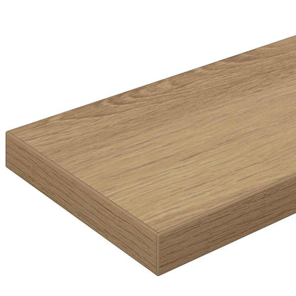 vidaXL Étagères murales 4 pcs Marron 100 x 10 x 1,5 cm Bois d'ingénierie