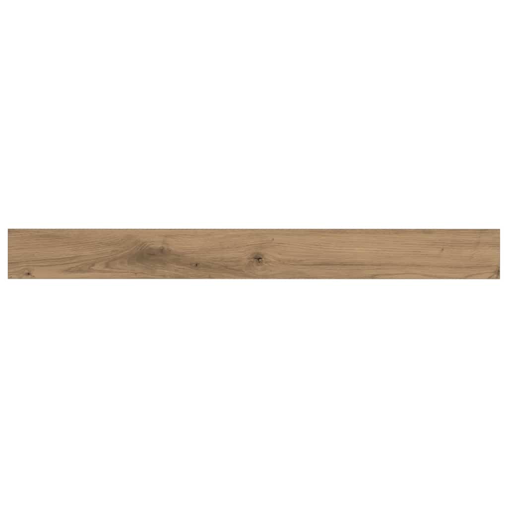 vidaXL Étagères murales 4 pcs Marron 100 x 10 x 1,5 cm Bois d'ingénierie