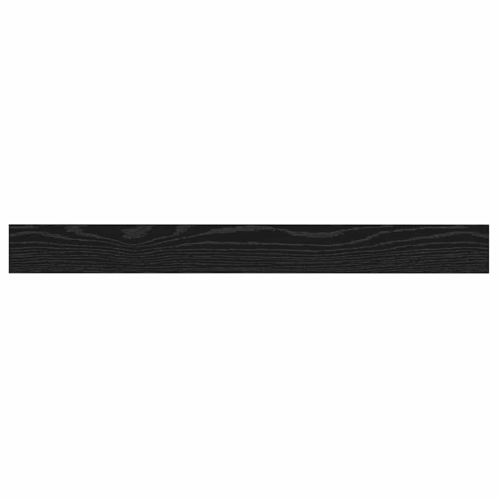 vidaXL Étagère 4 pcs Noir 100 x 10 x 1,5 cm Bois d'ingénierie