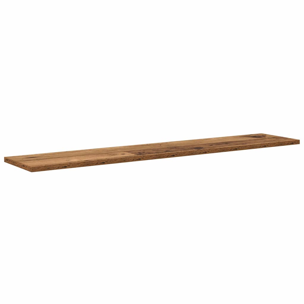 vidaXL Étagères murales 4 pcs Marron 100 x 20 x 1.5 cm Bois d'ingénierie