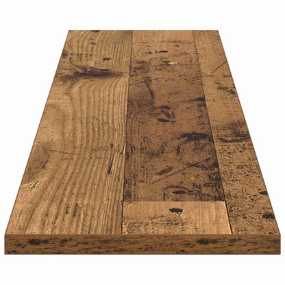 vidaXL Étagères murales 4 pcs Marron 100 x 20 x 1.5 cm Bois d'ingénierie