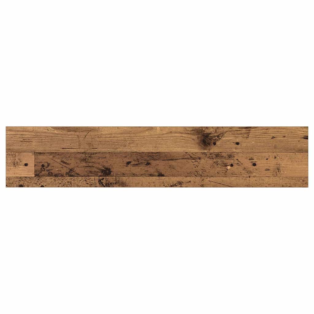vidaXL Étagères murales 4 pcs Marron 100 x 20 x 1.5 cm Bois d'ingénierie
