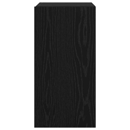 vidaXL Wand-TV-Schrank Schwarz Eichen-Optik 30,5 x 30 x 60 cm