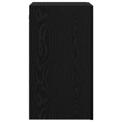 vidaXL Wand-TV-Schrank Schwarz Eichen-Optik 30,5 x 30 x 60 cm