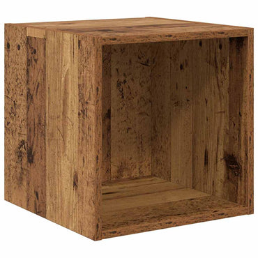 vidaXL Armoire murale avec étagère en bois de récupération 37 x 37 x 37 cm Bois d'ingénierie