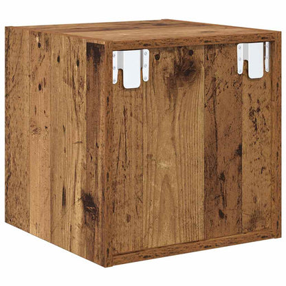 vidaXL Armoire murale avec étagère en bois de récupération 37 x 37 x 37 cm Bois d'ingénierie