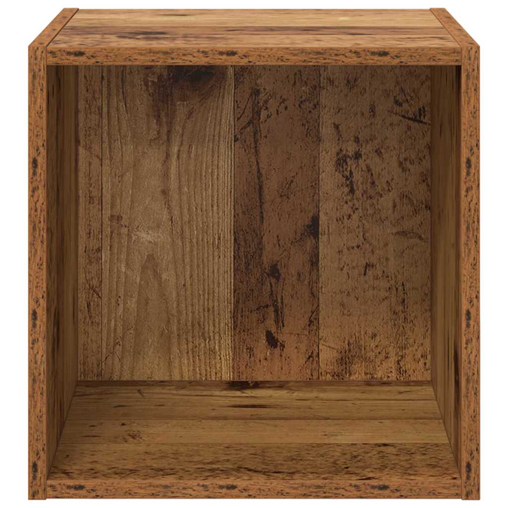 vidaXL Armoire murale avec étagère en bois de récupération 37 x 37 x 37 cm Bois d'ingénierie
