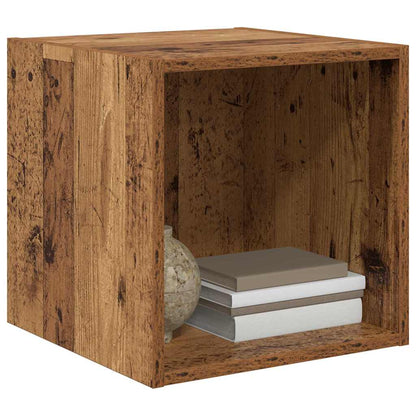 vidaXL Armoire murale avec étagère en bois de récupération 37 x 37 x 37 cm Bois d'ingénierie