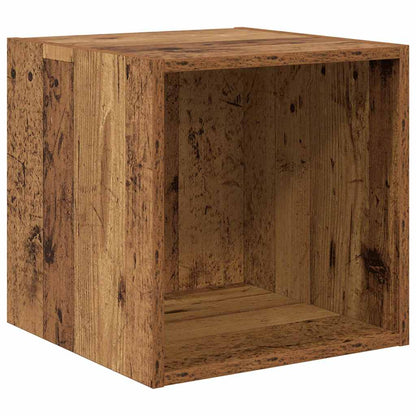 vidaXL Wandschrank 2 pcs Altholz 37 x 37 x 37 cm Holzwerkstoff